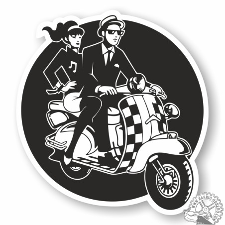 Ska 2 Tone scooter vinyl adhesive