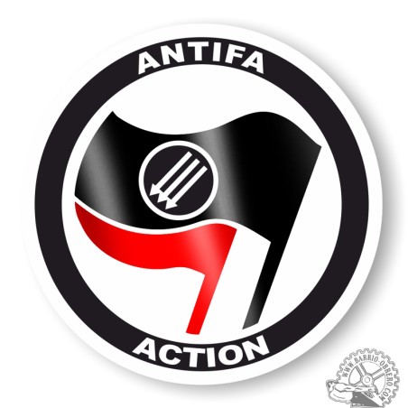 Adhesivo vinilo Antifa Action