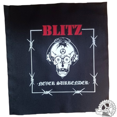Blitz never surrender back patch