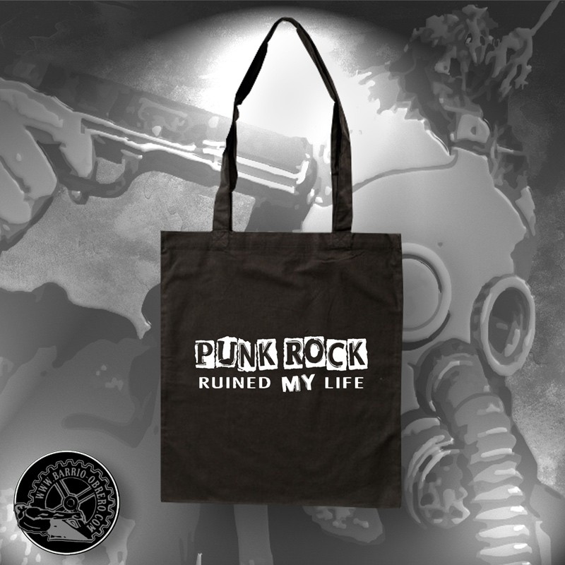 Bolso tote bag Punk Rock ruined my life
