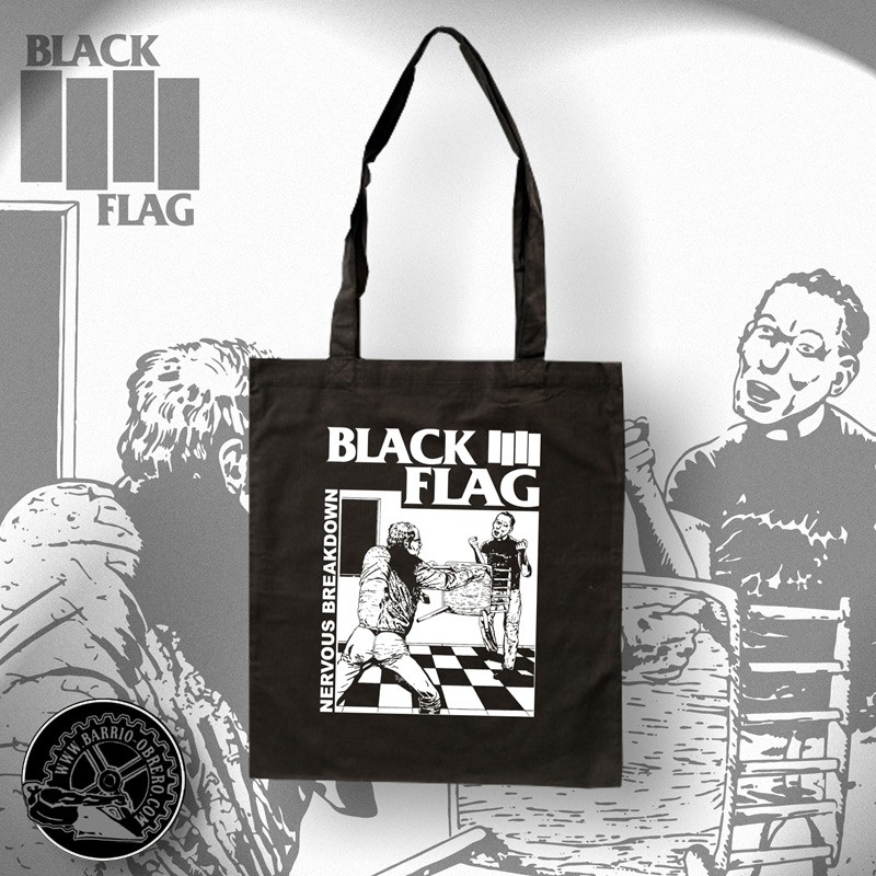 Bolso tote bag Black Flag