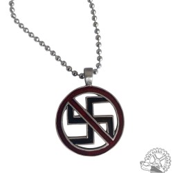 Anti-Nazi pendant with chain