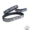 Pulsera goma Love Music - Hate Fascim