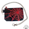 Wallet with spider web chain