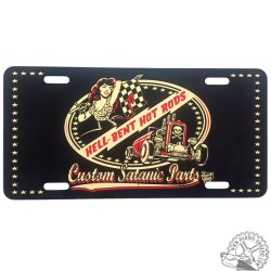 PVC license plate Custom Satanic Parts