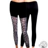 Two-tone leopard leggings