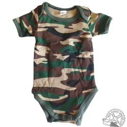Camouflage baby bodysuit