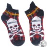 Pair of tartan skull socks