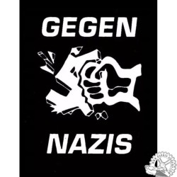 Gegen Nazi vinyl adhesive