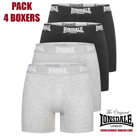 Pack 4 boxers of 2 colors Lonsdale