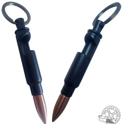 Bullet bottle opener keychain