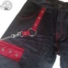 Punk Bermuda shorts with chains