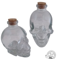 Skull glass jar