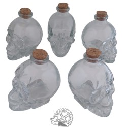 Skull glass jar