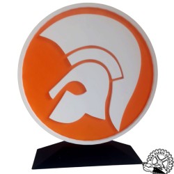 Large decorative figure Trojan helmet