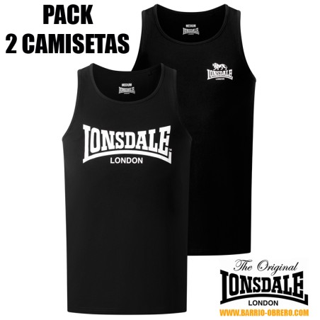 Pack 2 t-shirts of Lonsdale suspenders