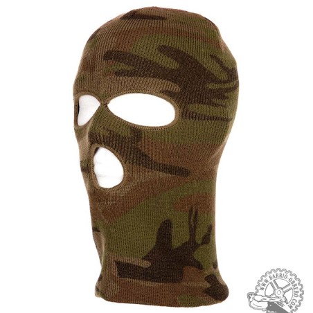 Pasamontañas 3 agujeros camo