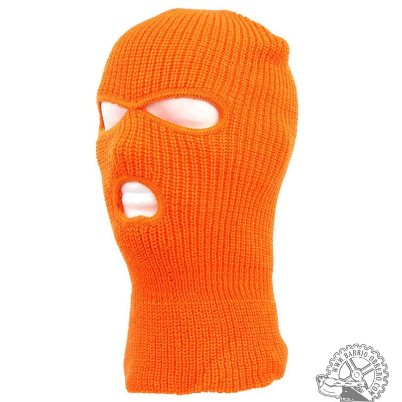 Balaclava 3 holes orange
