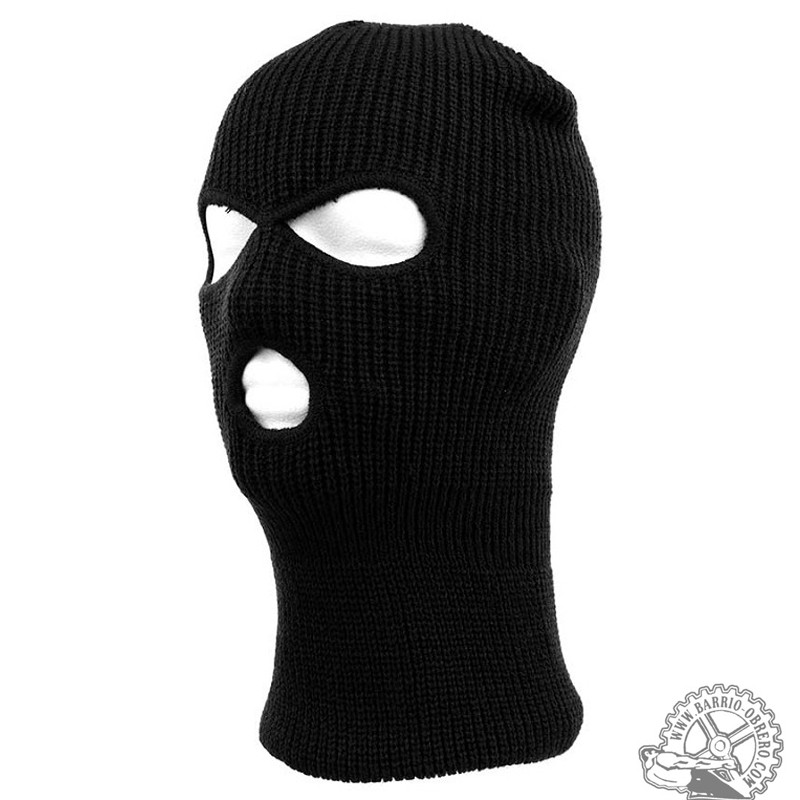3-hole black balaclava