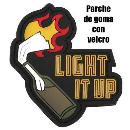 Parche de goma con velcro - Light It up