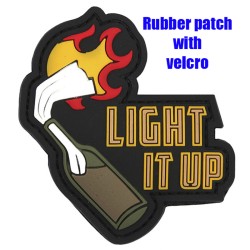 Velcro rubber patch - Light It up