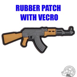 Parche de goma con velcro - AK47