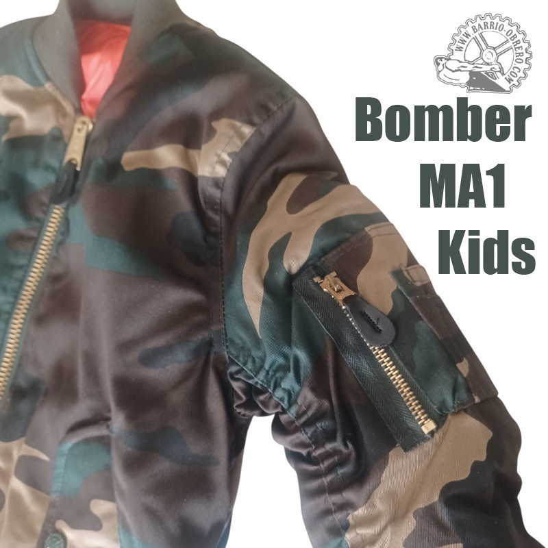 Bomber MA1 camo talla infantil