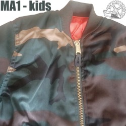 MA1 camo bomber size for children