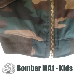 MA1 camo bomber size for children