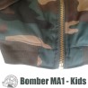 MA1 camo bomber size for children