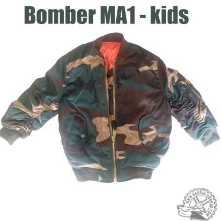 MA1 camo bomber size for children