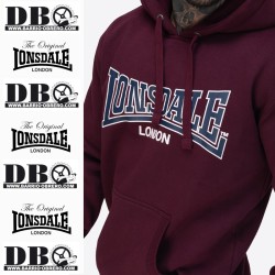 Lonsdale oxblood hoodie