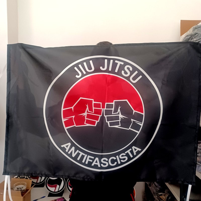 Anti-fascist Jiu Jitsu flag
