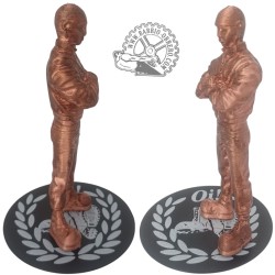 Figura pintada Skinhead con base circular