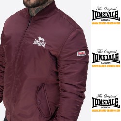 Cazadora Bomber MA1 Lonsdale tela escocesa