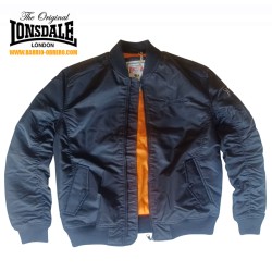 Cazadora Bomber Lonsdale MA1 negra