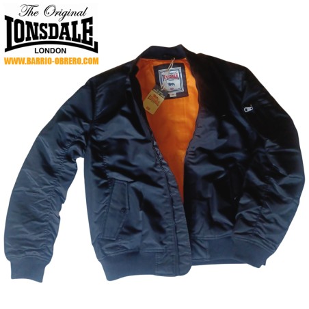 Cazadora Bomber Lonsdale MA1 negra