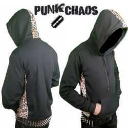 Sudadera Punk Leopardo cresta
