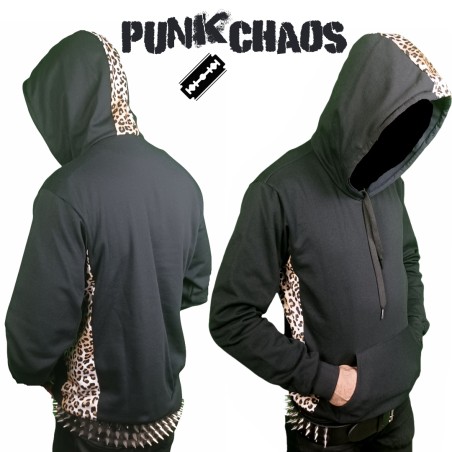 Punk Leopard crest sweatshirt