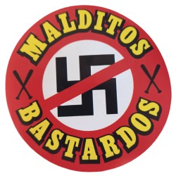 Lote 100 adhesivos malditos bastardos