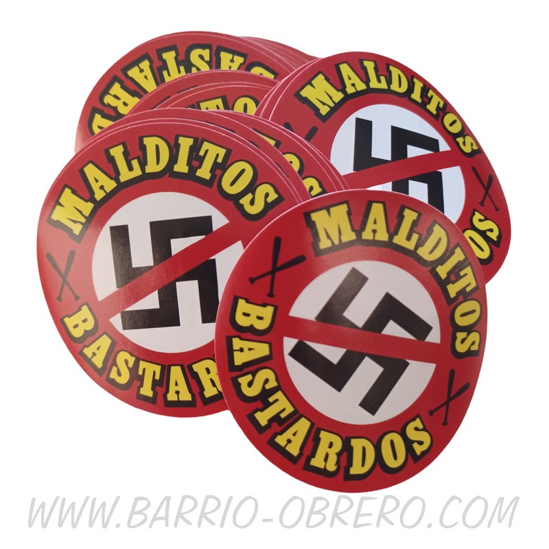 Lote 100 adhesivos malditos bastardos