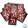 Lote 100 adhesivos Zona Antifa