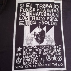 Camiseta Si el trabajo fuese cosa buena...