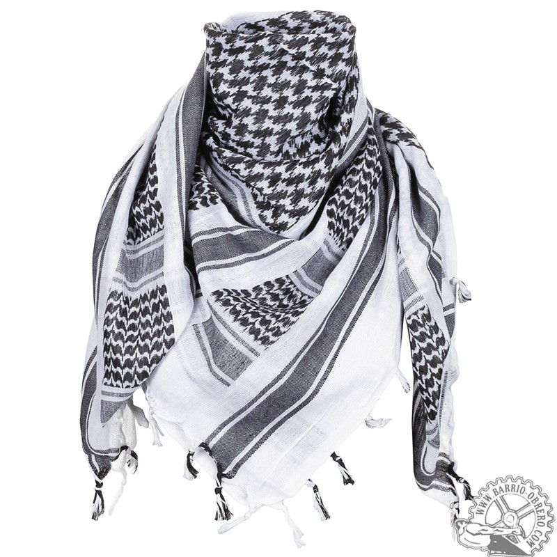 Pañuelo palestino blanquinegro