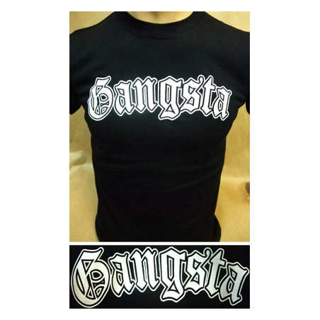 Camiseta Gangsta negra
