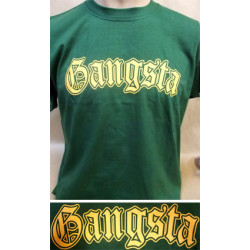 Camiseta Gangsta verde