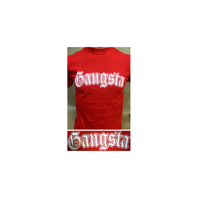Camiseta Gangsta roja