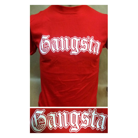 Camiseta Gangsta roja