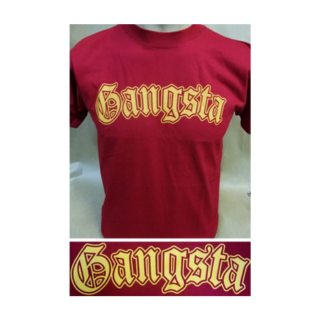 Burgundy Gangsta T-shirt