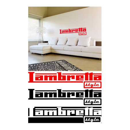 Adhesivo grande Lambretta Style